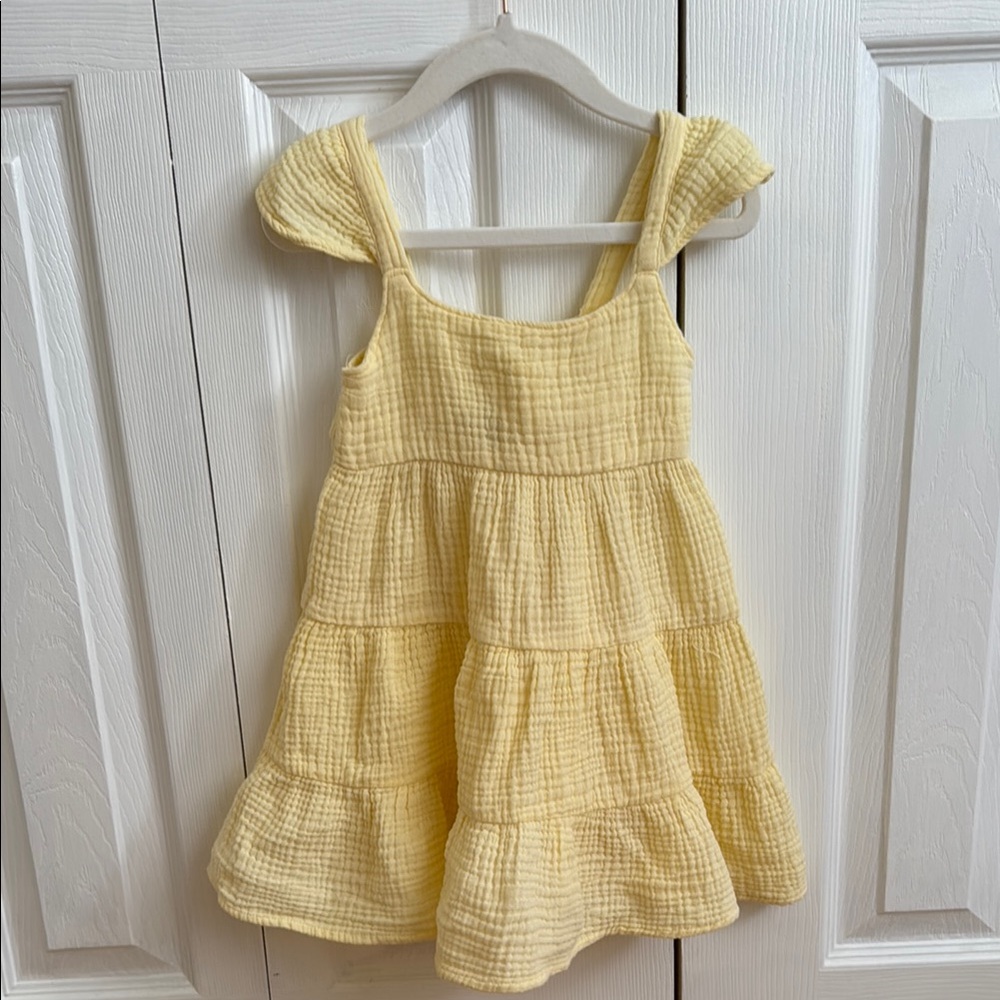Charming Yellow Kids Dress